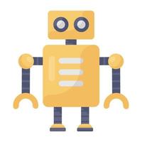 Robot humanoid machine vector