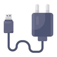 Electric plug cord in modern vector