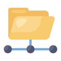 folder network editable vector