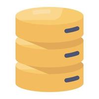 Database icon style vector