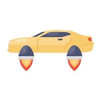 Hover car icon vector