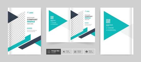 resumen corporativo folleto portada informe anual portada del libro diseño de perfil empresarial colorido plantilla moderna vector