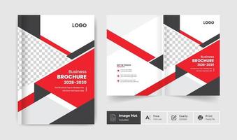 Corporate abstract brochure cover page annual report book cover business profile design colorful modern template vector