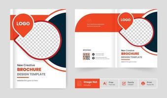 Professional corporate abstract brochure cover page. annual report book cover business profile design template elegant modern layout vector