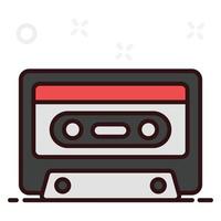 Audio cassette tape vector