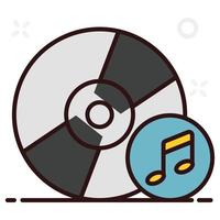 estilo de vector de reproductor de cd