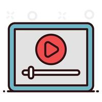 video player multimedia vector