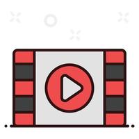 video player multimedia vector