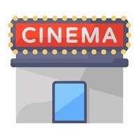 A movie theater vector