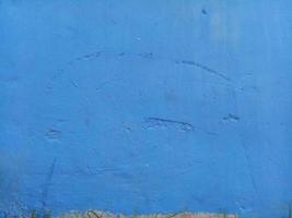 blue wall background. wall texture photo