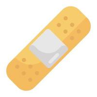 Bandage icon in flat vector emergency medical aid