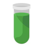 Virus test tube icon vector