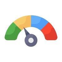 Speedometer gauge icon vector