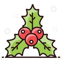Holly berries icon design vector