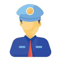 police officer authoritative person vector