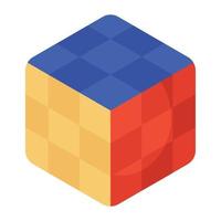 estilo de vector de rubik mágico