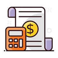 Business calculation icon design