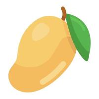 Organic mango vector in modern