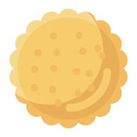 Sweet biscuit cookies vector