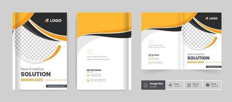 business brochure design cover template colorful creative modern bi fold brochure corporate presentation abstract theme use for multipurpose vector