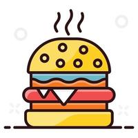 Fast food considered junk vector