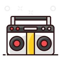 reproductor de cassette en moderno vector