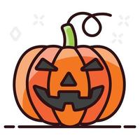 Scary pumpkin vector halloween