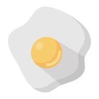 Breakfast egg vector fried egg