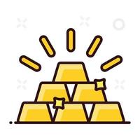 Design of billions gold stack vector