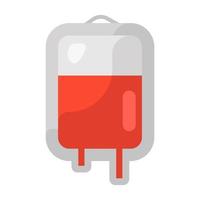 bolsa de sangre para terapia de transfusión intravenosa goteo de sangre vector