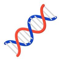 Deoxyribonucleic acid DNA in modern vector