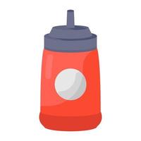 ketchup bottle tomato sauce vector