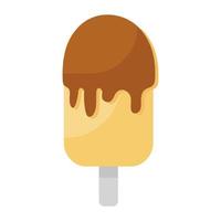 Popsicle icon style vector of summer dessert