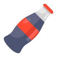 cola bottle soft drink vector