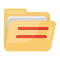 Folder icon style vector