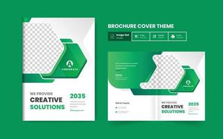 Professional corporate abstract brochure cover page annual report book cover business profile design template elegant modern layout vector