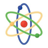 Science icon vector of atom bond