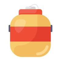 A trendy icon of inkpot vector