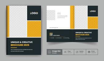 Professional corporate abstract brochure cover page annual report book cover business profile design template elegant modern layout vector