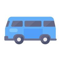 A vector of van in modern style editable icon