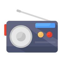 Radio icon style device with small antenna vector