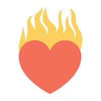 Burning Heart Concepts vector