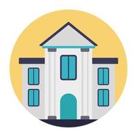 Trendy Building Concepts vector