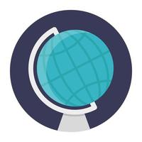 Table Globe Concepts vector