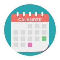 conceptos de calendario de moda vector