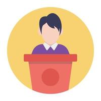 Public Speaker Concepts vector