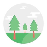 Pine Trees Concepts vector