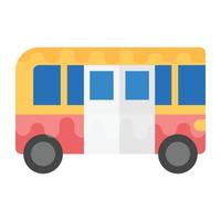 Trendy Bus Concepts vector