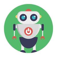 Trendy Robot Concepts vector