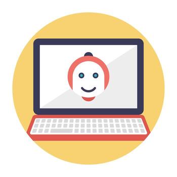 Computer Controlled Robot vector